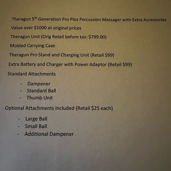 Therabody Theragun Pro 5th generation purchased March 2022 - Picture 8 of 9